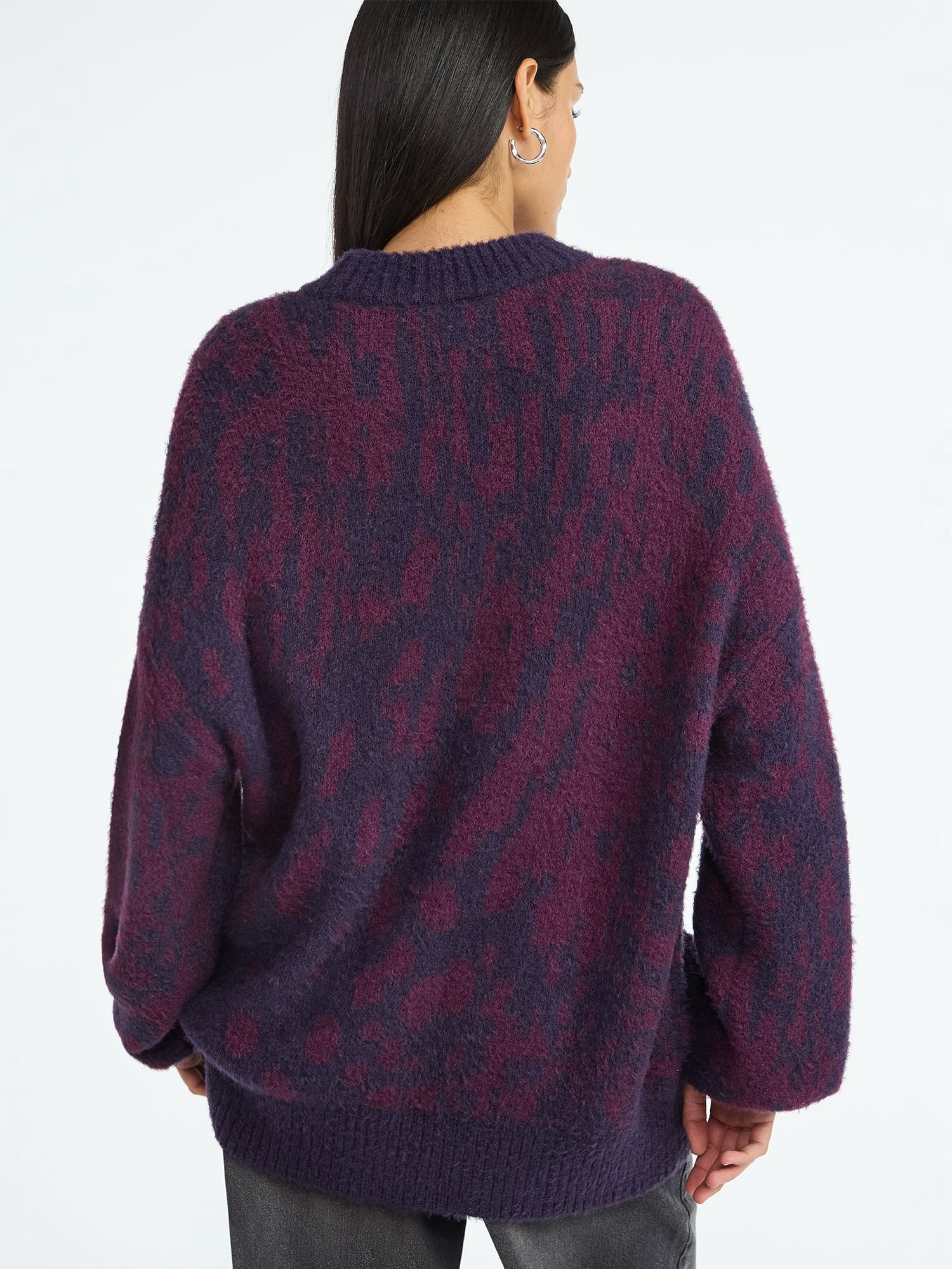 Scoop Women's Tunic Sweater with Long Sleeves, Midweight, Sizes XS-XXL
