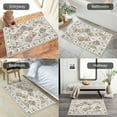 thumbnail image 5 of MJIAexp 2'x3' Moroccan Bedroom Rug Washable Vintage Boho Area Rug Non-Slip Accent Throw Rug Stain Resistant Floor Carpet for Kitchen Entryway Bathroom Living Room Office Boho Beige, 5 of 8