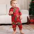 thumbnail image 5 of Onlypjs Matching Family Christmas Pajamas Set with Hood – Festive Red Christmas Tree & Reindeer Holiday Sleepwear for Women, Men, Couples, 5 of 7