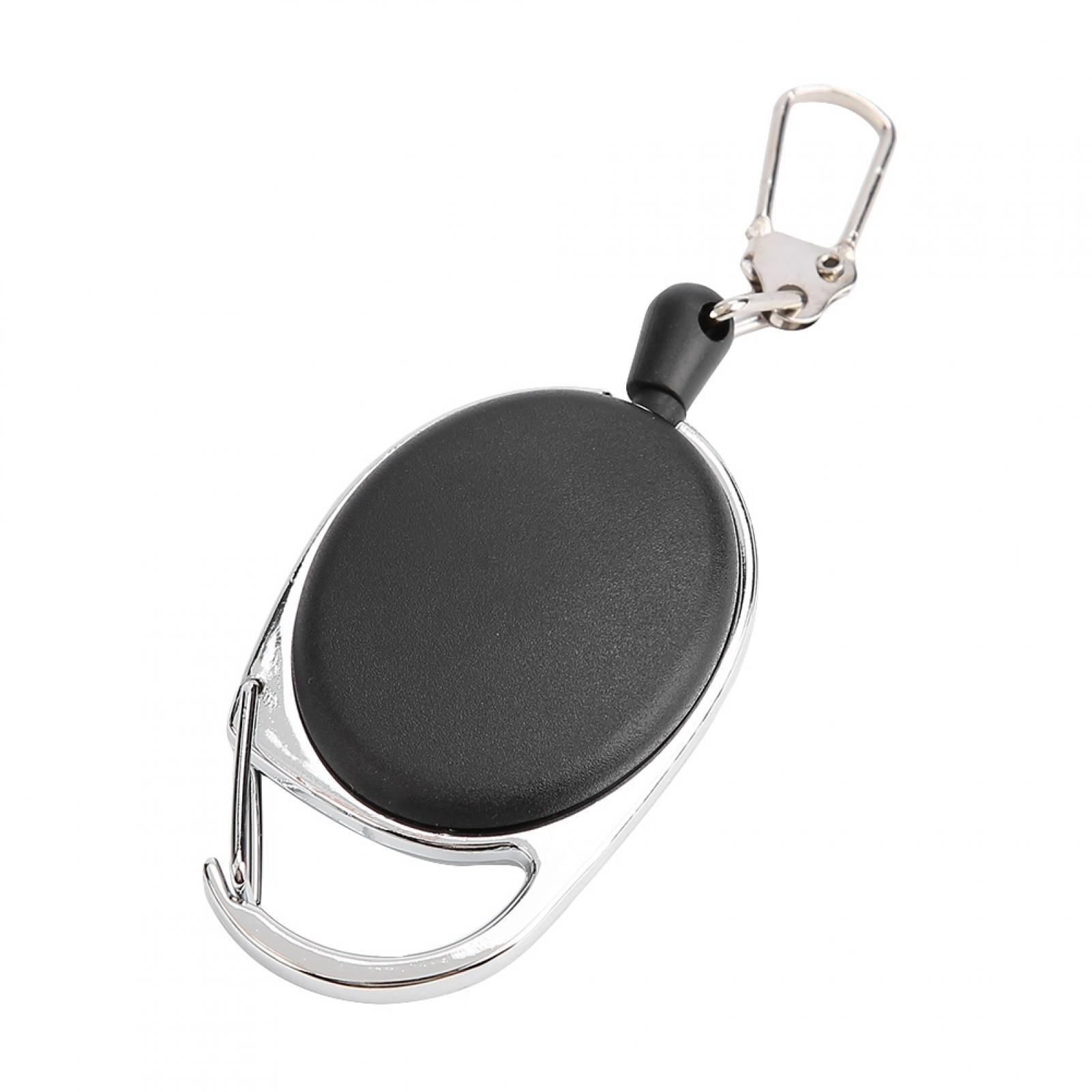 Retractable Key Chain, Lightweight ABS Nylon Keychain Retractable Wire ...