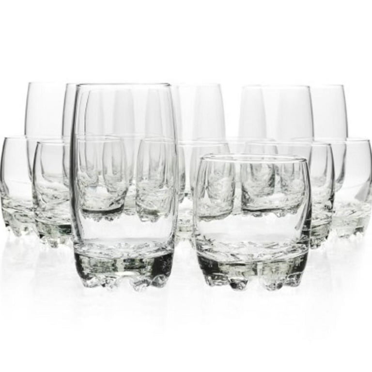 CaterEco 16 - Piece Plastic Drinking Glass Glassware Set