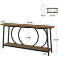 70.9 Inch Console Table with Storage Extra Long Narrow Console Table