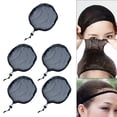 thumbnail image 3 of Milaget 5 Pcs Bonnets Doublure Tissage Extensible Filet à Cheveux pour Halloween Cosplay Noir, 3 of 9