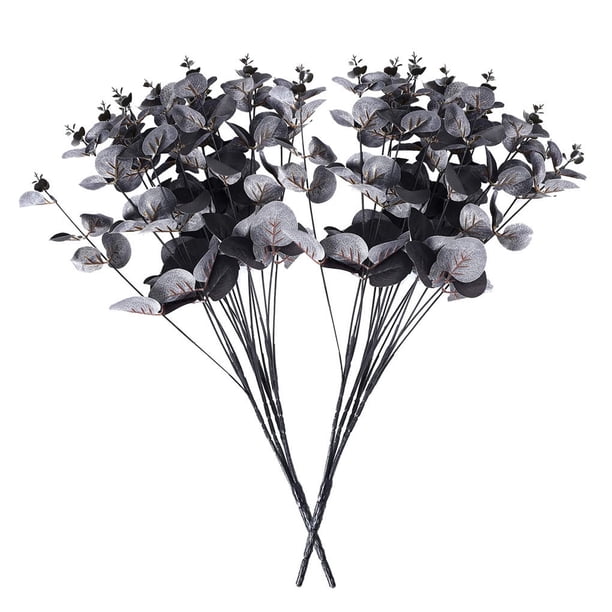 Bearachild Ramo de hojas artificiales de 2 uds, decoración de planta de simulación, centro de mesa, ramo de hojas de boda Plantas Artificiales azul Bearachild HA7778-01B