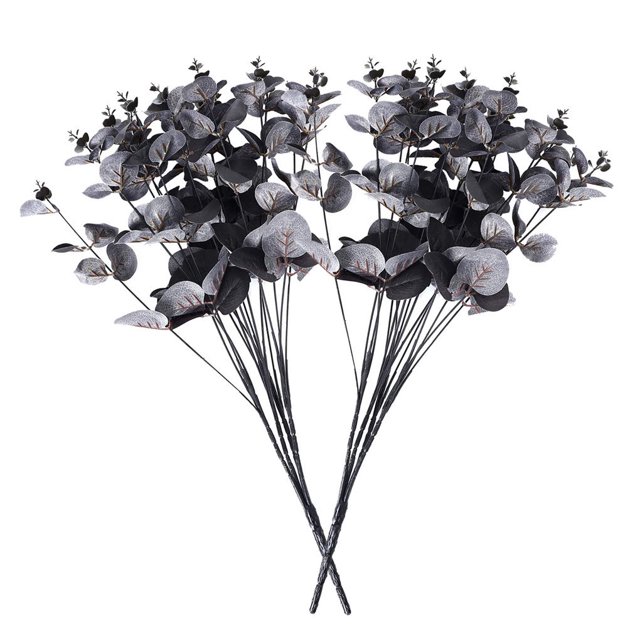 Kearding Ramo de hojas artificiales de 2 uds, decoración de planta de simulación, centro de mesa, ramo de hojas de boda Plantas Artificiales azul Kearding HA7778-01B