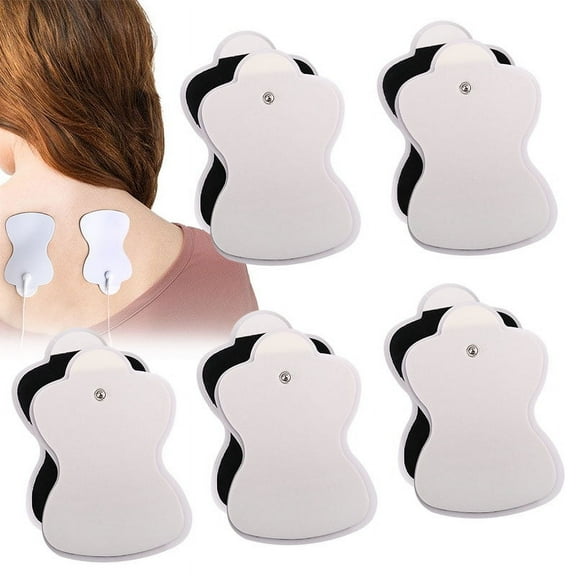 LotFancy 10 Pcs TENS Unit Replacement Pads for Omron Large Long Life Pads, Snap Electrode Pads