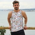 thumbnail image 6 of Haiem sloth cartoon Pattern Men Workout Tank Top Gym Bodybuilding Sleeveless Muscle T Shirts Athletic Tank Breathable Workout Shirt-XX-Large, 6 of 7