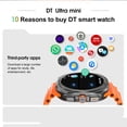 thumbnail image 6 of E EYAFA Smart Watch DT Ultra Mini,1.32 inch HD Screen,4GB Memory,Bluetooth Call Smart Watch for Men and Women-White, 6 of 23