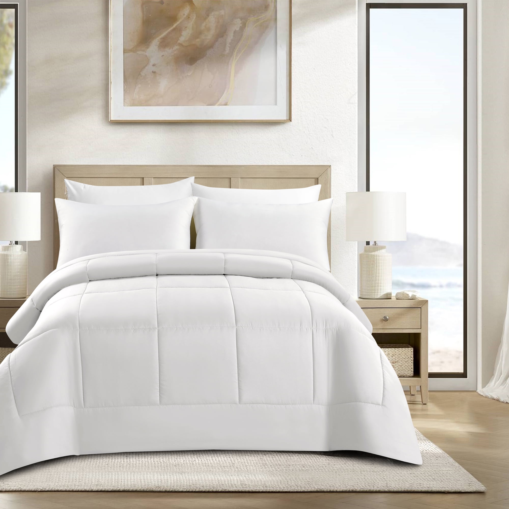 Swift Home Couette de Substitution au Duvet Basic, Toutes Saisons Hypoallergénique et Confortable, Queen