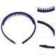 thumbnail image 3 of Uds. Diademas con peine de dientes para mujer, bandas para la cabeza antideslizantes, diadema para el pelo para mujer, Beige, negro, verde, azul, 3 of 7