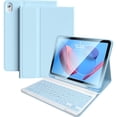 thumbnail image 1 of Funda con teclado Kiloob Bluetooth para iPad de 10.ª generación de 10,9" azul, 1 of 7
