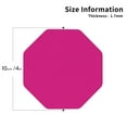 thumbnail image 3 of Kll Octagon Drink Coasters Set Of 4,Pu Leather Absorbent Coasters Set Decorative Coffee Cup Coasters Housewarming Gift For Home Decor-Darkmagenta, 3 of 9