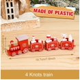 thumbnail image 3 of Tren de madera de Navidad Decoración navideña para el hogar Adornos navideños 2024 Regalo de Navidad Año Nuevo 2025, 3 of 5