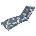 thumbnail image 2 of JIAN YA NA Lounge Chaise Chair Cushion Outdoor Indoor Seating Cushions Rocking Chair Padded with Ties (Gray Leaves), 2 of 10