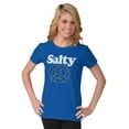 thumbnail image 3 of Salty Gourmet Pretzel Hungry Attitude Womens Slim Fit Graphic Tee Brisco Brands X, 3 of 5