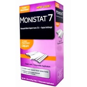 2 Pack - Monistat 7 Miconazole Cream 7-Day Yeast Infection Treatment Cream for Women,1.59 Oz +7 Disposable Applicators