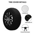 thumbnail image 2 of Susaid Cute Calf Print Tire Covers,Waterproof Anti-UV Snow Sun Rain Tire Covers for RV,Truck, SUV, Trailer, Camper-14 inch, 2 of 6
