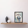 thumbnail image 4 of Artery8 Cute Badger Botanical Watercolour Soft Woodland Living Room Artwork Framed Wall Art Print A4, 4 of 5