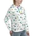 thumbnail image 6 of Fotbe Cartoon House Car Pattern Womens Long Sleeve Hoodie, Pullover Hooded Sweatshirt, Kangaroo Pocket Hoodie with Eye-catching Drawstrings-XX-Large, 6 of 7