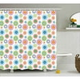 thumbnail image 1 of Ambesonne Modern Shower Curtain, Colorful Flower Style Circle, 69"Wx70"L, Multicolor, 1 of 2
