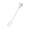 thumbnail image 1 of Ceramic and Stainless Steel Spoon White 1Set 6.5 x 1 x 0.4In, 1 of 8