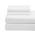 thumbnail image 3 of Royal elegance Ensemble de Draps 3 Pcs en Coton Biologique Certifié 100 % - 500 Fils - Lit Simple - Blanc, 3 of 3