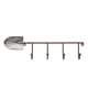 thumbnail image 2 of Gancho de pared decorativo Scoop Toallero de montaje en pared Antiguo Tooarts escultura de hierro, 2 of 6
