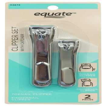 Equate Duo Pack Clippers With Catcher, 2 Pieces, Nail Clippers - DroneUp  Delivery