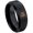Yellow Gold Bezel, variant on 0.05ctw Princess Cut Garnet Tungsten Ring - 8MM Polished Black IP Beveled Edge Tungsten Carbide Wedding Band - January Birthstone Ring - 14kt White Gold Bezel - TN084PS-1GRs8
