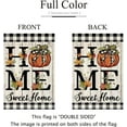 thumbnail image 4 of Fall House Flag, Flags 28x40 Inch Double Sided Pumpkins Home Sweet Home Flag Burlap Flag Home Decor for Yard Lawn Patio Outdoor, 4 of 6