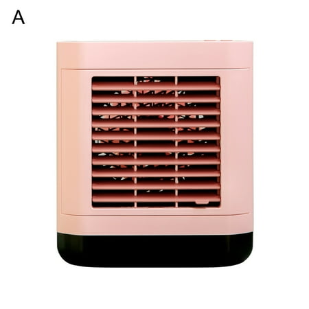 

iaksohdu 1 Set 3 Gear Wind Air Cooler with Night Light ABS Mini Personal Air Cooler Fan with Handle for Home
