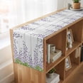thumbnail image 6 of Table Runners 36 Inches Long Dress Scarves, Purple Flowers Farmhouse Kitchen/Dining Table Runner, Short Coffee Tablerunners, Weeping Elegant Spring Floral Wooden Pastoral 13x36 Inch, 6 of 9