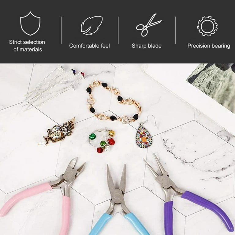 The Beadsmith Beadsmith 7-Piece Jewelry Pliers Set with Case, Mini