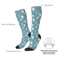 thumbnail image 6 of Fotbe Rabbit And Balloon print Women's Men's Novelty Crew Socks Cotton Socks Knee High Socks for Walking,Running,Nurses,Pregnancy, 6 of 8
