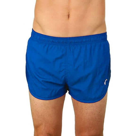 UZZI Mens Swim Trunks Nylon Boxer Shorts Running Shorts, Royal, Size: Medium, Uzzi Active Wear