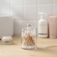 thumbnail image 2 of 2 PCS Makeup Box Organizer Clear Stand  Cotton Swab Toothpick Dispenser Holder Plastic Container, 2 of 10