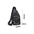 thumbnail image 2 of Ohufall Sac à Dos de Randonnée Léger avec Port USB Sac de Poitrine de Voyage pour Hommes Femmes Usage Décontracté, 2 of 5
