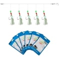 thumbnail image 1 of Czcpp-10 Pcs Rigs de Plumes de Maquereau, Rigs de Pêche en Mer Pré-Noués avec Perles Lumineuses Leurres Insectes Volants Bioniques, 1 of 4