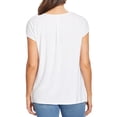 thumbnail image 4 of Nine West Women's Short Cap Sleeve V-Neck Fashion Top (Green Spruce, XXL), 4 of 9