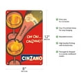 thumbnail image 2 of Cin Cin Cinzano - Asti Spumante - Italian Sparkling Wine - Vintage Advertising Poster c.1970 - 8 x 12 inch Vintage Metal Tin Sign, 2 of 4