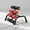 Red-Mini Inversion Table, variant on Adjustable Back Extension and Core Trainer, Multi-Function Home Gym Equipment for Glutes, Abdominals, and Full-Body Workouts with Steel Frame