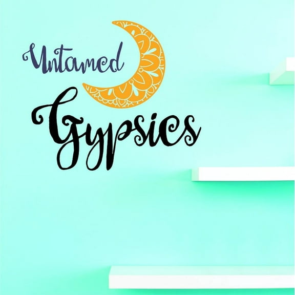 Custom Decals Untamed Gypsies Wall Art Size: 12 X 12 Inches Color: Multi