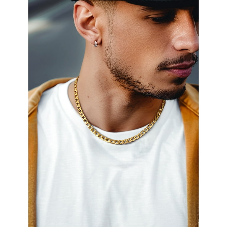 14 inch gold chain mens discount