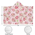thumbnail image 3 of Wearable Blanket,Strawberry Princess Pattern Hooded Wearable Flannel Blanket for Adults & Teens,Winter Poncho Shawl Wrap Cape Cozy Anti-Pill,60"x80", 3 of 5