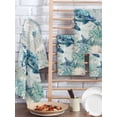 thumbnail image 2 of Teal Turtle Coastal Kitchen Dish Towels for Drying Dishes Set of 2, Summer Beach Coral Nautical Ocean Waffle Weave Microfiber Hand Tea Bathroom Towels Quick Dry & Absorbent Towel 15.7x23.6, 2 of 7