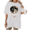 White-1, variant on UNISHE Women's Full Moon Copy Moon Joy Warm Celestial Graphic Short Sleeve T-shirt Relaxed Fit