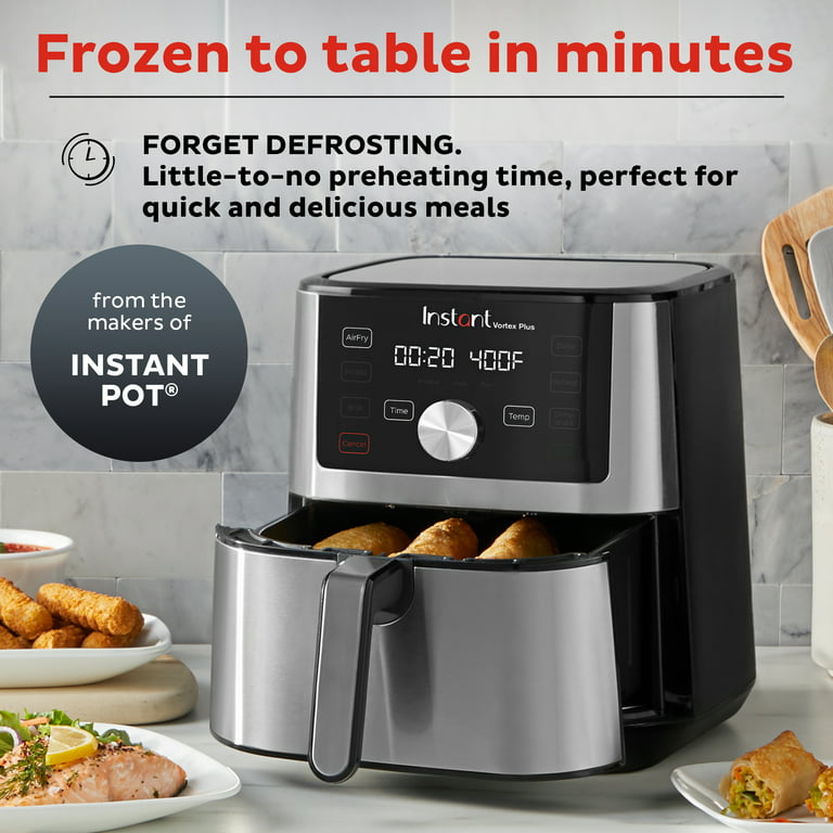 Instant Pot Vortex 4 Quart Air Fryer Oven,4-in-1 Functions,From the Makers  of Instant Pot,Customizable Smart Cooking Programs,Nonstick and