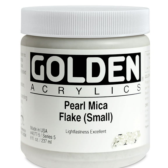 Golden Heavy Body Artist Acrylic - Iridescent Pearl Mica (Small), 8 oz
