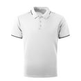 thumbnail image 5 of Polo Shirts for Men Summer Simple Solid Quarter Button Golf Tees Tops Business Casual Vacation Slim Fit Lapel T-Shirts, 5 of 7
