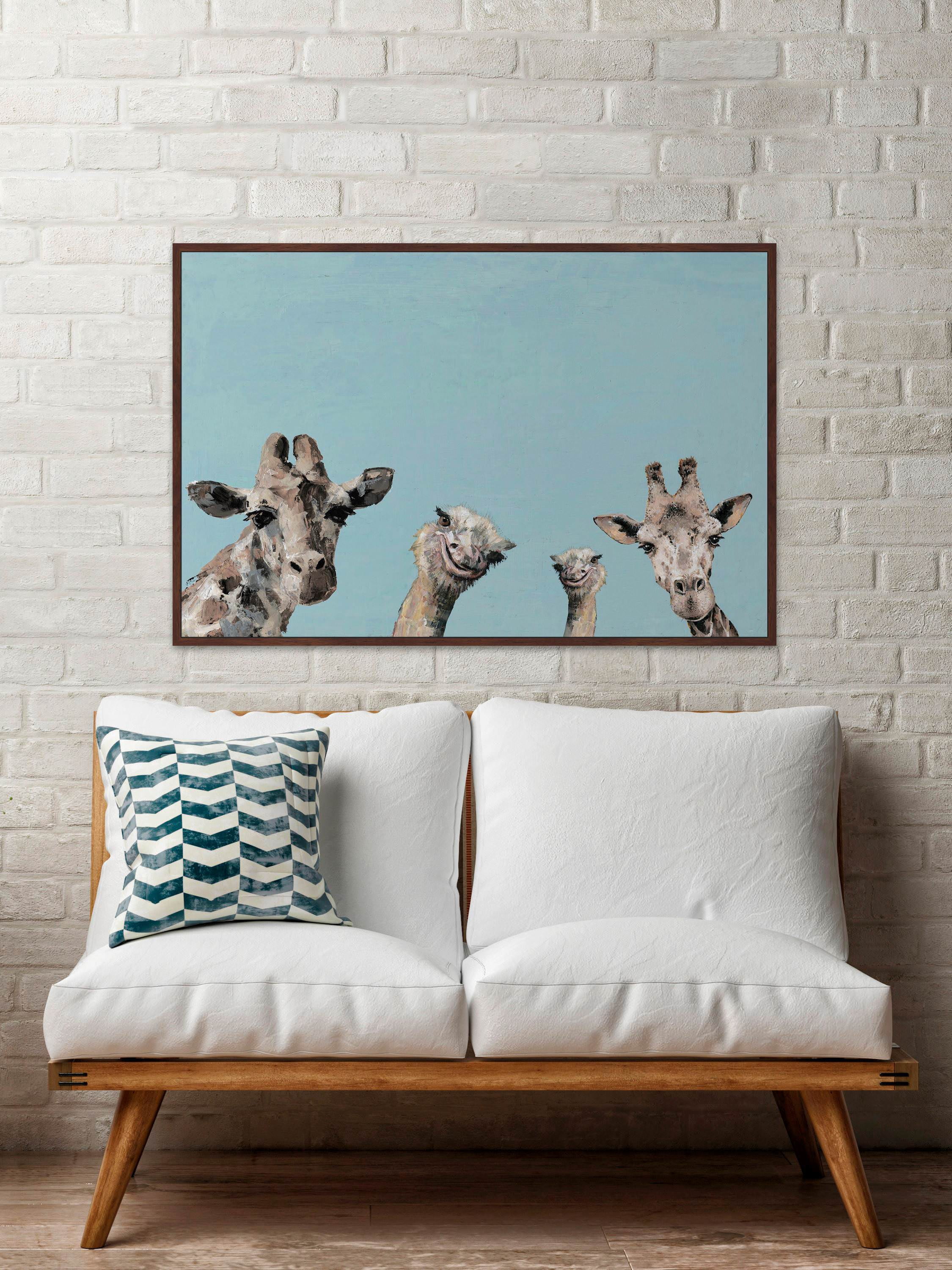Time to Party! Floater Framed Painting Print on Canvas